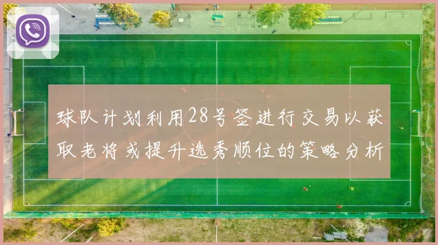 球队计划利用28号签进行交易以获取老将或提升选秀顺位的策略分析